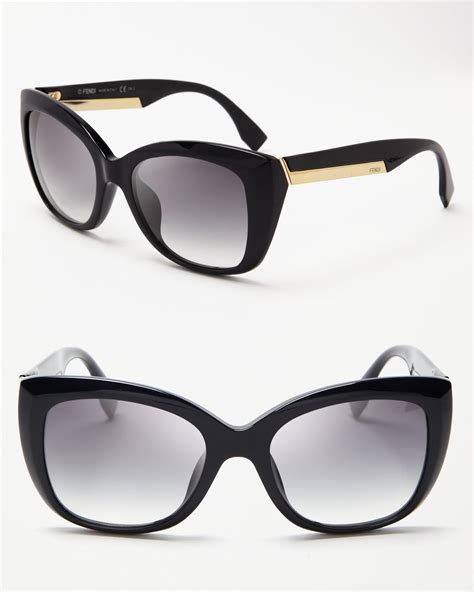 fendi blue cat eye sunglasses|fendi cat eye sunglasses black.